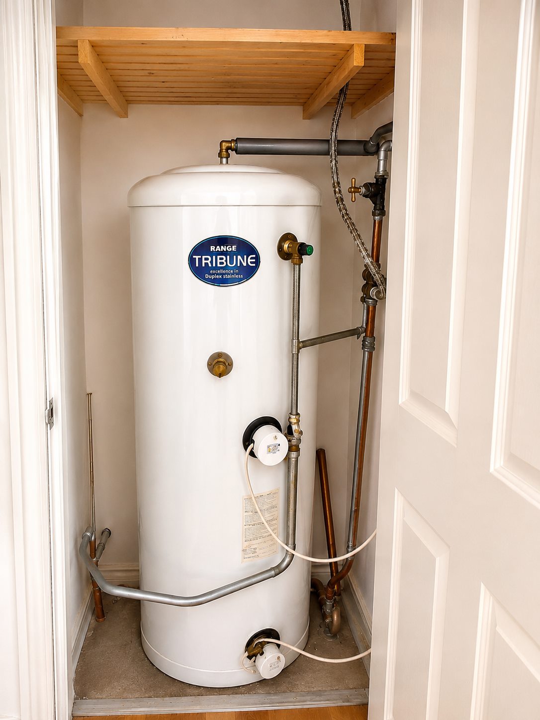 Unvented cylinder before plumbing project