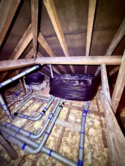 Polytank installation by plumber in Essex